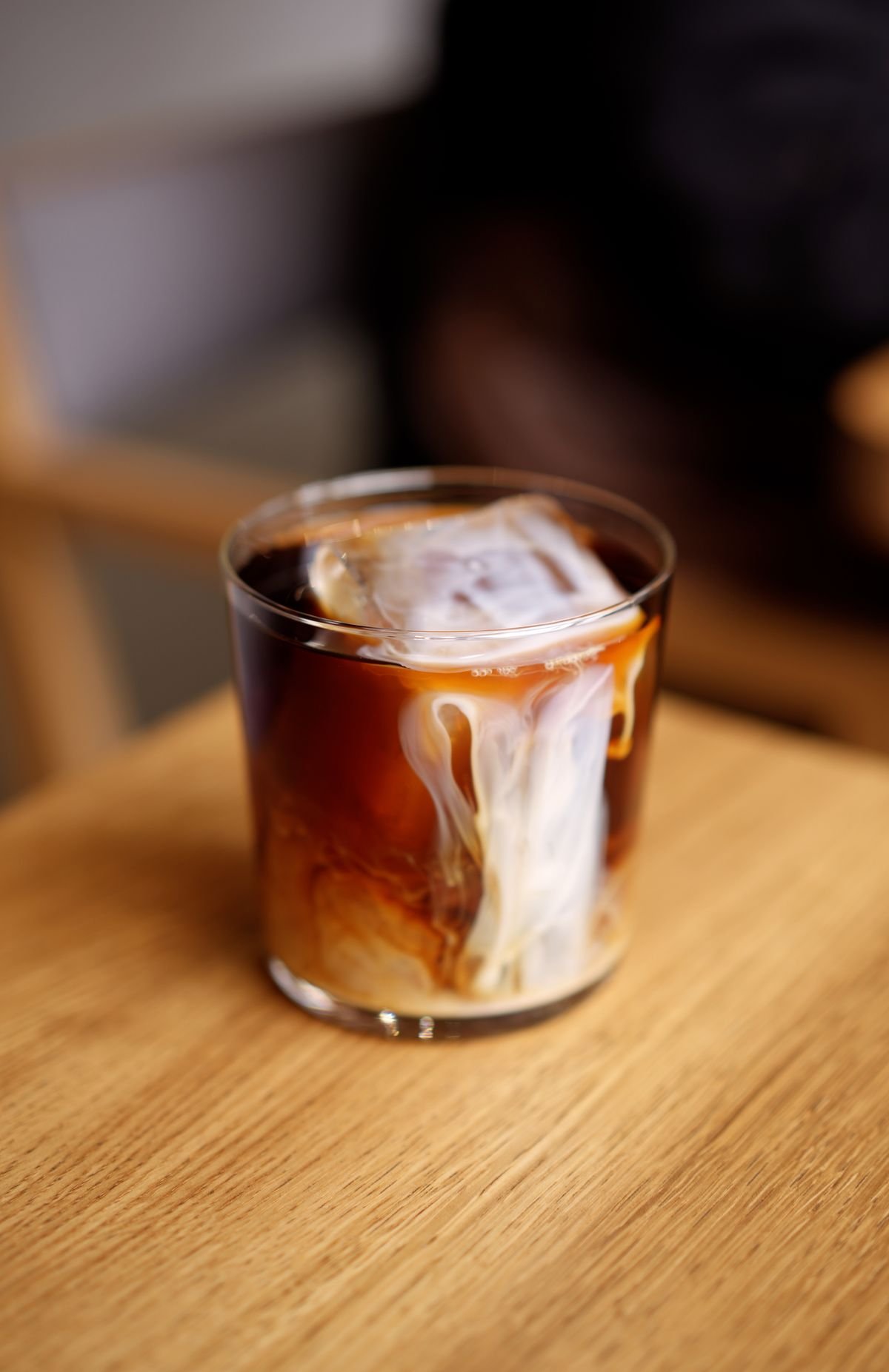 Glass of iced coffee